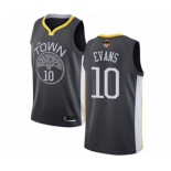 Golden State Warriors #10 Jacob Evans Authentic Black Basketball 2019 Basketball Finals Bound Jersey - Statement Edition