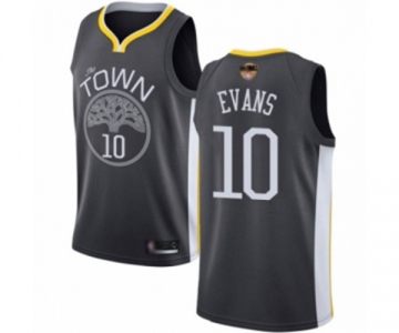 Golden State Warriors #10 Jacob Evans Authentic Black Basketball 2019 Basketball Finals Bound Jersey - Statement Edition