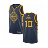 Golden State Warriors #10 Jacob Evans Authentic Navy Blue Basketball 2019 Basketball Finals Bound Jersey - City Edition