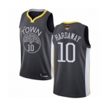 Golden State Warriors #10 Tim Hardaway Swingman Black 2019 Basketball Finals Bound Basketball Jersey - Statement Edition