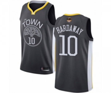 Golden State Warriors #10 Tim Hardaway Swingman Black 2019 Basketball Finals Bound Basketball Jersey - Statement Edition