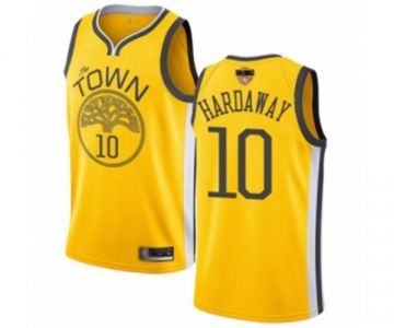 Golden State Warriors #10 Tim Hardaway Yellow Swingman 2019 Basketball Finals Bound Jersey - Earned Edition