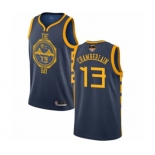 Golden State Warriors #13 Wilt Chamberlain Swingman Navy Blue Basketball 2019 Basketball Finals Bound Jersey - City Edition