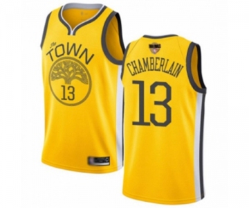 Golden State Warriors #13 Wilt Chamberlain Yellow Swingman 2019 Basketball Finals Bound Jersey - Earned Edition