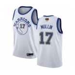 Golden State Warriors #17 Chris Mullin Authentic White Hardwood Classics 2019 Basketball Finals Bound Basketball Jersey