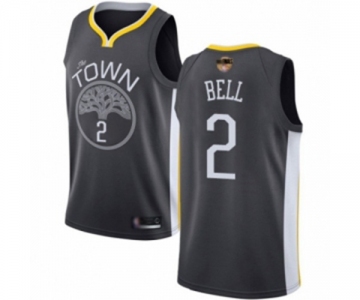 Golden State Warriors #2 Jordan Bell Swingman Black 2019 Basketball Finals Bound Basketball Jersey - Statement Edition