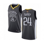 Golden State Warriors #24 Rick Barry Swingman Black 2019 Basketball Finals Bound Basketball Jersey - Statement Edition