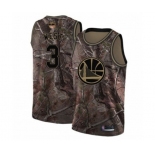 Golden State Warriors #3 David West Swingman Camo Realtree Collection Basketball 2019 Basketball Finals Bound Jersey