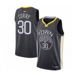 Golden State Warriors #30 Stephen Curry Swingman Black 2019 Basketball Finals Bound Basketball Jersey - Statement Edition