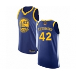 Golden State Warriors #42 Nate Thurmond Authentic Royal Blue 2019 Basketball Finals Bound Basketball Jersey - Icon Edition