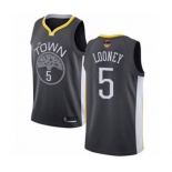 Golden State Warriors #5 Kevon Looney Swingman Black 2019 Basketball Finals Bound Basketball Jersey - Statement Edition