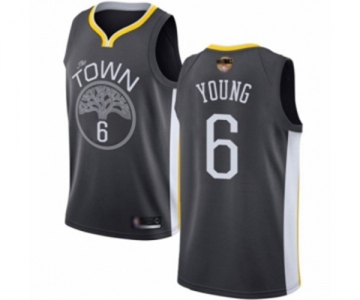 Golden State Warriors #6 Nick Young Swingman Black 2019 Basketball Finals Bound Basketball Jersey - Statement Edition