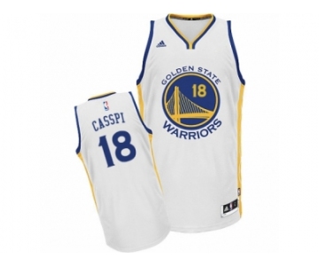 Men Adidas Golden State Warriors #18 Omri Casspi Swingman White Home NBA Jersey