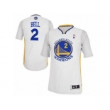 Men Adidas Golden State Warriors #2 Jordan Bell Authentic White Alternate NBA Jerse