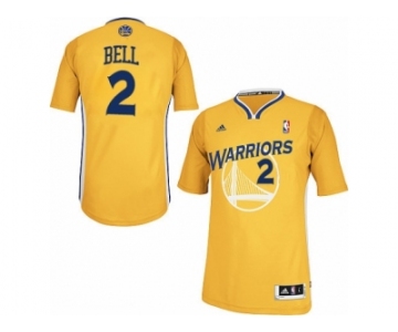 Men Adidas Golden State Warriors #2 Jordan Bell Swingman Gold Alternate NBA Jersey