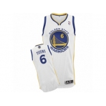 Men Adidas Golden State Warriors #6 Nick Young Authentic White Home NBA Jersey