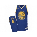 Men Adidas Golden State Warriors #6 Nick Young Swingman Royal Blue Road NBA Jersey