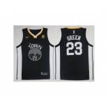 Men Golden State Warriors #23 Draymond Green 2017-18 New Season Black NBA Jersey