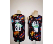 Men Golden State Warriors #30 Stephen Curry 2022 NBA All-Star Jersey Kit Pop Culture Street Art Black