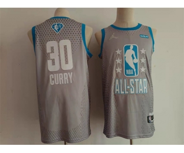 Men Jordan Golden State Warriors #30 Stephen Curry Grey 2022 NBA All-Star Swingman Basketball Jersey