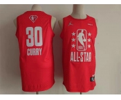 Men Jordan Golden State Warriors #30 Stephen Curry Red 2022 NBA All-Star Swingman Basketball Jersey