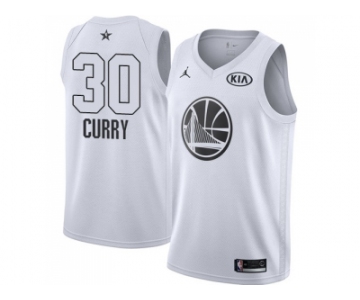 Men Nike Golden State Warriors #30 Stephen Curry White NBA Jordan Swingman 2018 All-Star Game Jersey