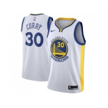 Men Nike Golden State Warriors #30 Stephen Curry White NBA Swingman Association Edition Jerse