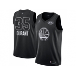 Men Nike Golden State Warriors #35 Kevin Durant Black NBA Jordan Swingman 2018 All-Star Game Jersey