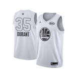 Men Nike Golden State Warriors #35 Kevin Durant White NBA Jordan Swingman 2018 All-Star Game Jersey