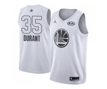 Men Nike Golden State Warriors #35 Kevin Durant White NBA Jordan Swingman 2018 All-Star Game Jersey