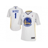 Men's Adidas Golden State Warriors #1 JaVale McGee Swingman White Alternate NBA Jersey