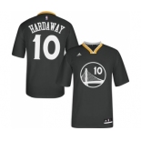 Men's Adidas Golden State Warriors #10 Tim Hardaway Authentic Black Alternate NBA Jersey