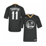 Men's Adidas Golden State Warriors #11 Klay Thompson Authentic Black Alternate NBA Jersey