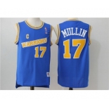 Men's Adidas Golden State Warriors #17 Chris Mullin Authentic Blue Throwback NBA Jersey