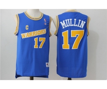 Men's Adidas Golden State Warriors #17 Chris Mullin Authentic Blue Throwback NBA Jersey