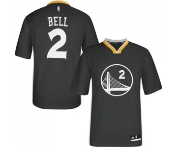 Men's Adidas Golden State Warriors #2 Jordan Bell Authentic Black Alternate NBA Jersey