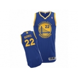 Men's Adidas Golden State Warriors #22 Matt Barnes Authentic Royal Blue Road NBA Jersey