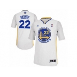 Men's Adidas Golden State Warriors #22 Matt Barnes Authentic White Alternate NBA Jersey