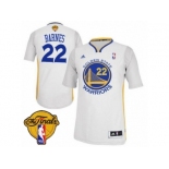 Men's Adidas Golden State Warriors #22 Matt Barnes Swingman White Alternate 2017 The Finals Patch NBA Jersey