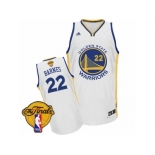 Men's Adidas Golden State Warriors #22 Matt Barnes Swingman White Home 2017 The Finals Patch NBA Jersey