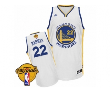 Men's Adidas Golden State Warriors #22 Matt Barnes Swingman White Home 2017 The Finals Patch NBA Jersey