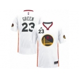 Men's Adidas Golden State Warriors #23 Draymond Green Authentic White 2017 Chinese New Year NBA Jersey