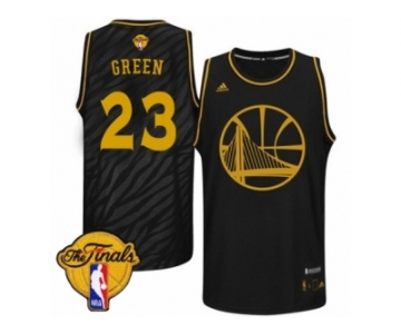 Men's Adidas Golden State Warriors #23 Draymond Green Swingman Black Precious Metals Fashion 2017 The Finals Patch NBA Jersey