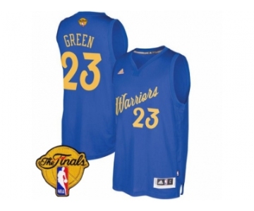 Men's Adidas Golden State Warriors #23 Draymond Green Swingman Royal Blue 2016-2017 Christmas Day 2017 The Finals Patch NBA Jersey