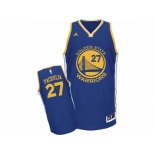 Men's Adidas Golden State Warriors #27 Zaza Pachulia Swingman Royal Blue Road NBA Jersey