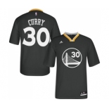 Men's Adidas Golden State Warriors #30 Stephen Curry Authentic Black Alternate NBA Jersey