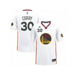 Men's Adidas Golden State Warriors #30 Stephen Curry Authentic White 2017 Chinese New Year NBA Jersey