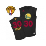 Men's Adidas Golden State Warriors #30 Stephen Curry Swingman Black New Fashion 2017 The Finals Patch NBA Jersey