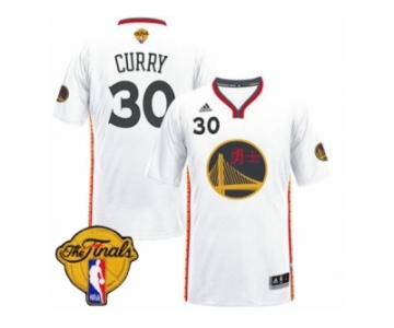 Men's Adidas Golden State Warriors #30 Stephen Curry Swingman White 2017 Chinese New Year 2017 The Finals Patch NBA Jersey