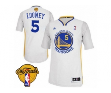 Men's Adidas Golden State Warriors #5 Kevon Looney Swingman White Alternate 2017 The Finals Patch NBA Jersey